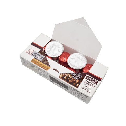 10 100 KIMBO - Barista Espresso Napoli Coffee capsules Intensity / Medium-Dark Roast - Box of Capsules Compatible