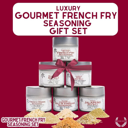 Set Pack 2024 6 Packed, GLP-1 Gourmet French Fry Seasoning - Six | Oprah's Favorite Thing | Authentic Small Batch