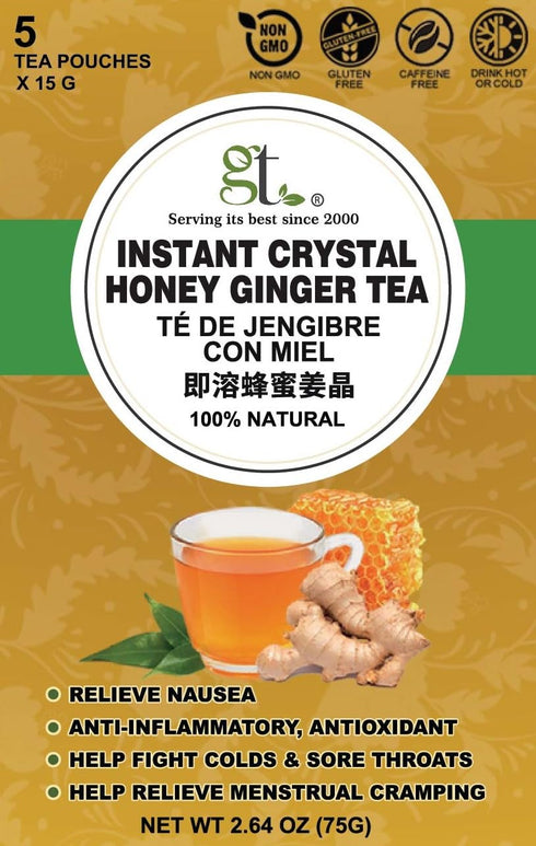 2.64 (5 GT Instant Crystal Honey Ginger Tea, Ounces Pouches)