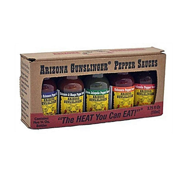 RetailSource Arizona Gunslinger Mini's Variety Hot Sauces - 0.75 oz., 5 pc