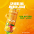 12-Pack (10.82 oz 55% Yoopy Sparkling Mango Juice fl Cans) Mango Juice No Added Sugar Natural Hydration with Tropical