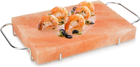 Onlyfire Himalayan Salt Block Cooking Plate with Steel Tray Set 12 x