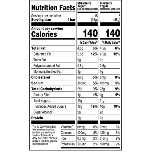 Pack, 30 Quaker Chewy Yogurt Granola Bars Variety ct.
