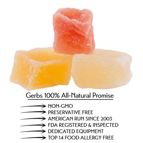 4 lbs. 14 Gerbs Sweetened Tropical Dried Fruit Snack Mix | Unsulfured, No Artificial Additives, Resealable Bag |
