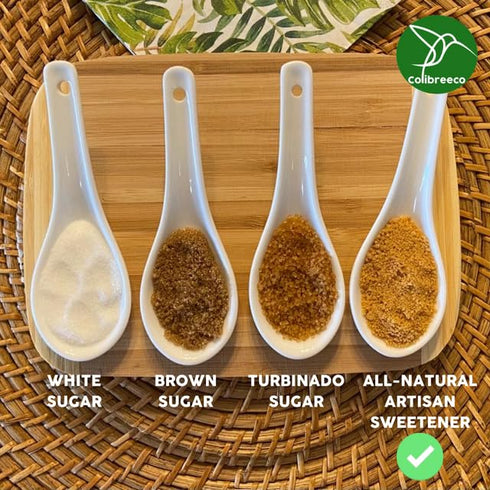 1 (Pack 6): Colibreeco, Organic Unrefined Cane Sugar, Pound of Perfect for Sweetening Drinks & Recipes | Unprocessed