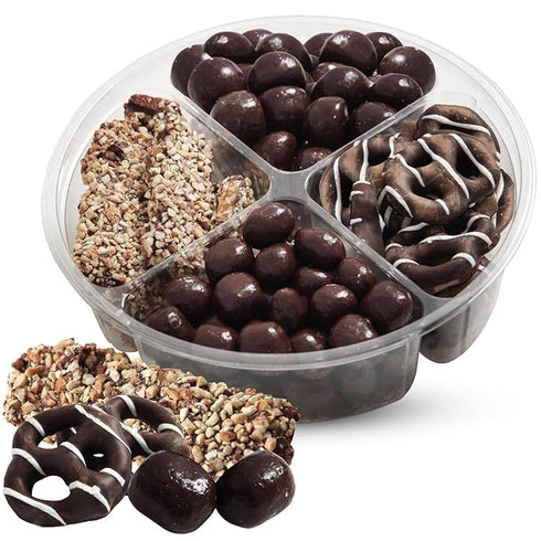 Mothers Day Chocolate Gift Box, 15oz Chocolate Gift Basket of 4 Sectional