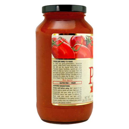 Paesana 100% Packed 25 oz (2 Pack) Traditional Marinara Pasta Sauce Gluten Free, Vegan Friendly and made with Imported