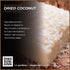 (16oz) Garnishes & Dreams Dehydrated & Dried Shredded Coconut Natural Tropical Flakes for Baking, Desserts, Cocktails