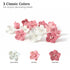 100 Count Global Sugar Art Blossom Sugar Wedding Cake Flowers White with Pearl Stamens, Unwired, by Chef Alan Tetreault