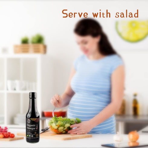 10.14 oz(300ml) YUHO Organic Black Vinegar Less Salt, Kosher Great for Dumpling, Stir-fried Vegetables, Pork Belly
