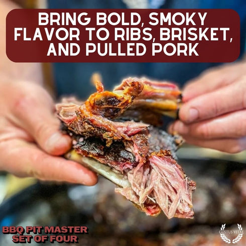 4 GLP-1 BBQ Pit Master Collection | Gourmet Seasonings & Spice Rubs | All Natural, Mon GMO | Hand Crafted in Small
