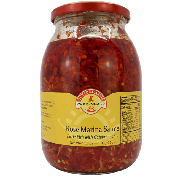 TUTTOCALABRIA, Rosa Marina Sauce - Calabria Chili Pepper Sauce with Little Fish