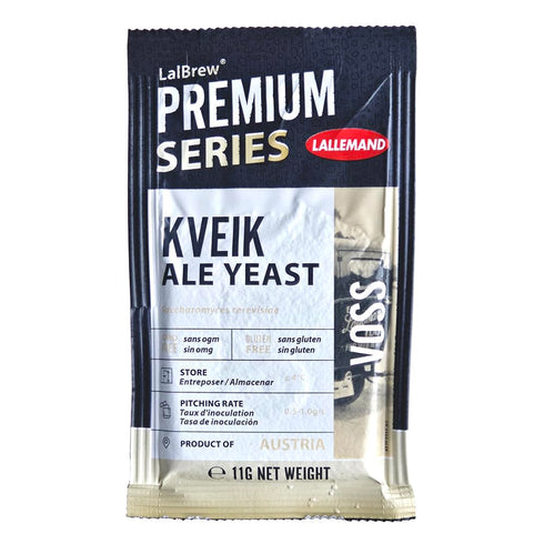 Lallemand Voss Kveik Ale Yeast, LalBrew 11g Sachet for Brewing