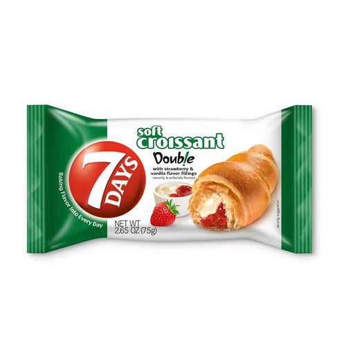 7 Days 7Days Soft Croissant, Strawberry Vanilla (Pack of 12)