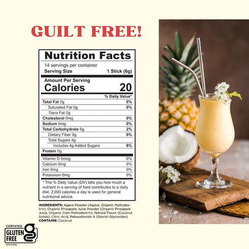 14 Maud's Mixers Pina Colada Cocktail Mix, ct, Mocktail Non-Alcoholic Drinks - Made with Real Agave - Low Calorie, Low