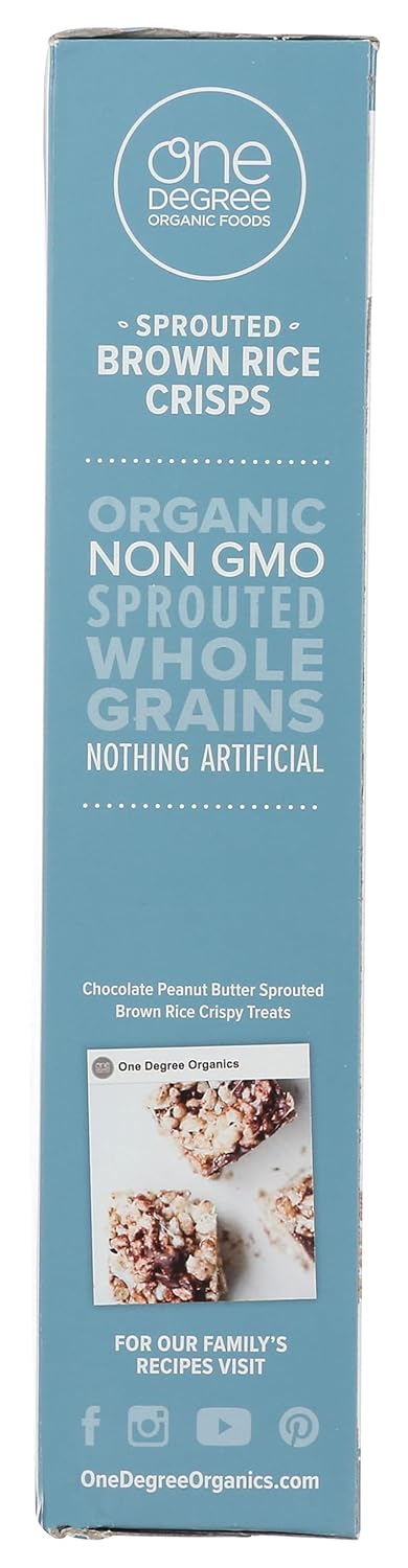 8oz One Degree Organic Foods Gluten Free Sprouted Brown Rice Crisps