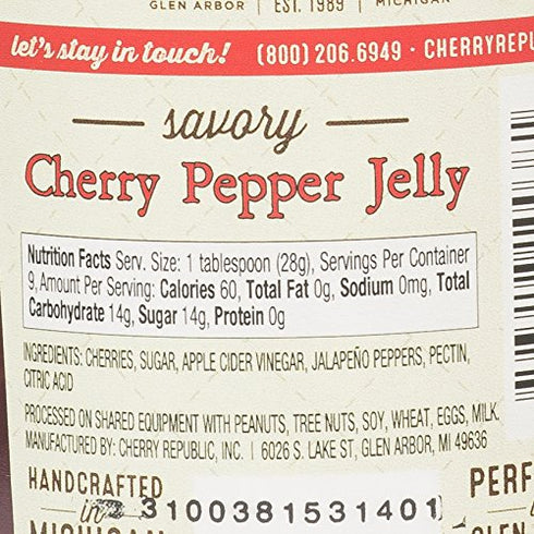 (9 (Pack 1), Cherry Republic Cherry Jam - Generous Chunks of Michigan Tart Cherries Ounce of Cherry Pepper Jelly)