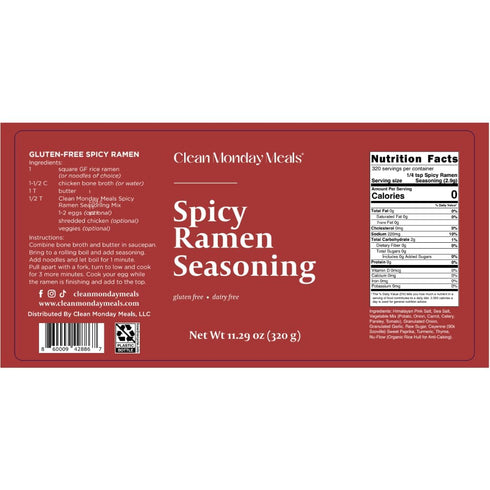 Pack Pack Clean Monday Meals Chicken, Beef & Spicy Ramen Seasoning | Gluten-Free, Dairy-Free, Non-GMO | Trio