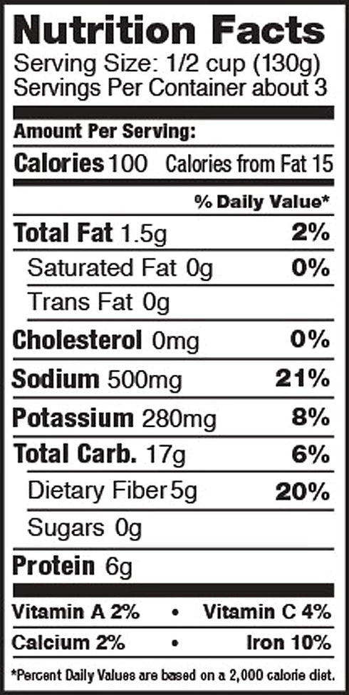 JFS 14.5 Oz (Pack 6) Glory Seasoned Butter Beans - Cans