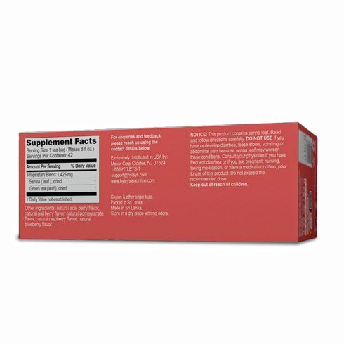 42 42 (1 Pack) Hyleys Slim Tea Ct Assorted - Weight Loss Herbal Supplement Cleanse and Detox - Tea Bags