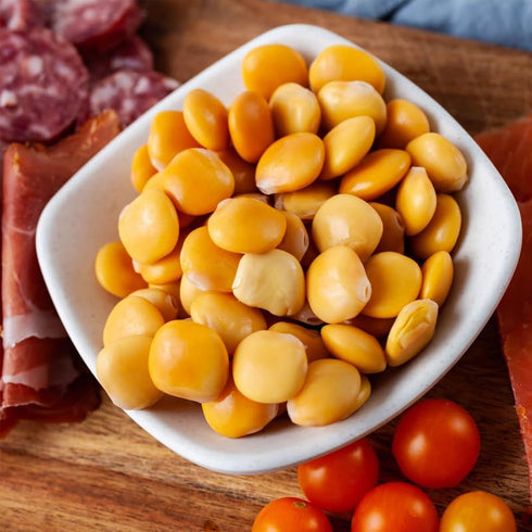 24 oz. (680g) 100% Flora Foods Lupini Beans | Ready to Eat Healthy Snack | Jar | Imported Italian | All Natural | Non