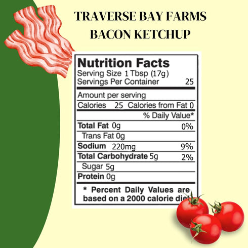 65+ 3-Piece Set Traverse Bay Farms Cookout Combo - Bacon Ketchup, Jalapeno Honey Mustard and Recipe Book Combo - Bacon