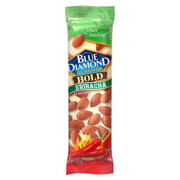 Blue Diamond Almonds, Bold Sriracha Flavored Snack Nuts, Single Serve Bags (1.5