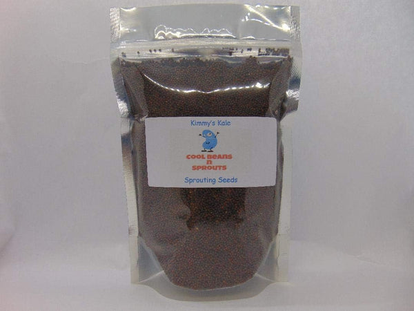 Kimmy's Kale Seeds for Sprouting Microgreens 8oz,"COOL BEANS n SPROUTS" Brand, A
