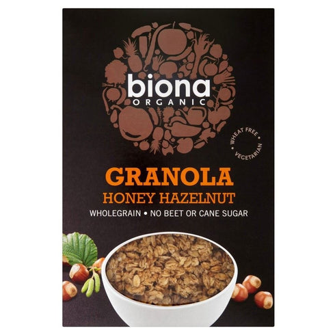 Biona Organic Honey Hazelnut Crunchy Granola (375g) - Pack of 2