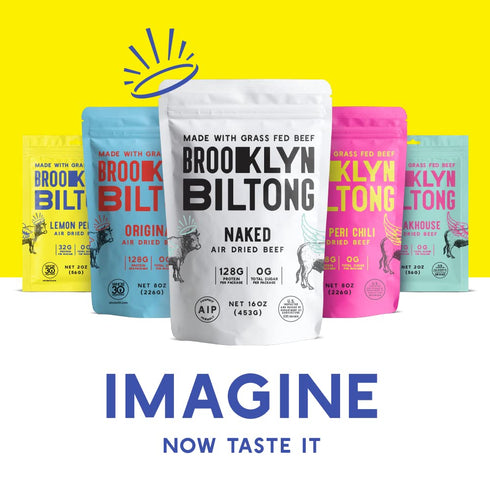 Brooklyn Biltong - Air Dried Grass Fed Beef Snack, South African Beef Jerky, Whole30 Approved, Paleo, Keto, Gluten