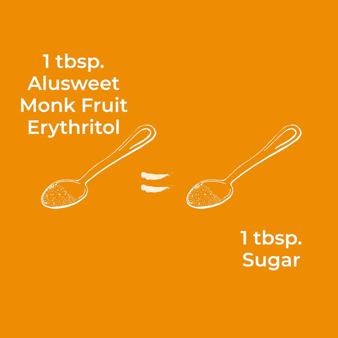 12 oz 1:1 Alusweet Monk Fruit Sweetener with Erythritol - Zero Calorie - White Sugar Substitute Non-GMO