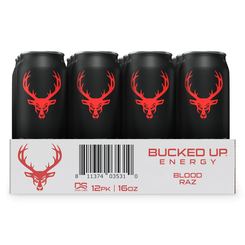 300mg (12 Bucked Up Energy Drink (Blood Raz) CT)