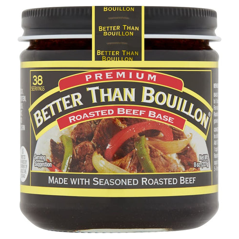 8 (Pack 2) Better than Bouillon Premium Roasted Beef Base & Roasted Chicken Base ounce Jars