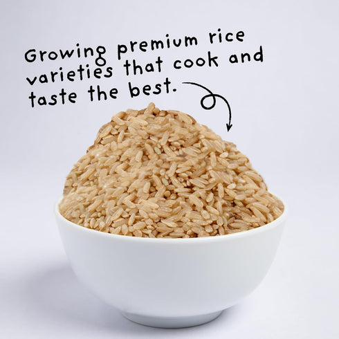 4Sisters 2lb - Organic Long Grain Brown Rice - Grown in USA - Sustainably Grown - Women Owned - Farm to Table