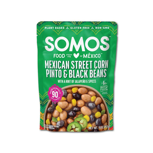 Somos, Beans Pinto And Black Mexican Corn Street, 10 Ounce