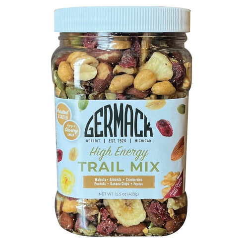 Germack - High Energy Trail Mix - Walnuts, Almonds, Cranberries, Peanuts, Banana
