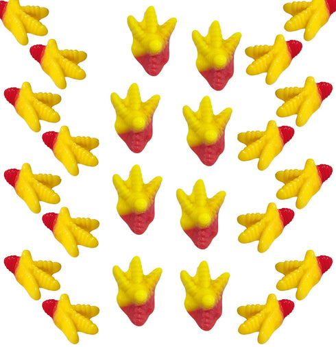 Gummi Gummies (2 Fruidles Chicken Feet Candy, Delicious Peach Fruit Flavors Pounds)
