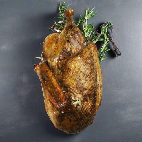HUDSON VALLEY FARMS 2.5 Lbs Roasted Half Duck | Fully Cooked | Easy Gourmet Meal | Crispy Skin Juicy Meat