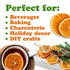 3 Food to Live Organic Dry Orange Slices, Ounces Natural Dehydrated Citrus for Cocktails, Baking, Tea, Holiday