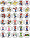 30 Edible Cupcake Toppers – Classic Video Game Themed Collection of Cake Decorations