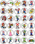 30 Edible Cupcake Toppers – Classic Video Game Themed Collection of Cake Decorations