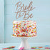 Rose Gold Bride To Be Cake Topper, Bridal Wedding Shower Cake Decorations (Double-sided Glitter)