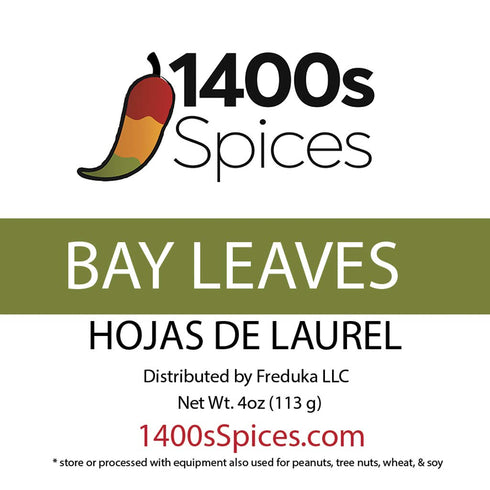 4oz Bay Leaves Semi Selected, Dried Bay Leaf by 1400s Spices