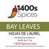 4oz Bay Leaves Semi Selected, Dried Bay Leaf by 1400s Spices
