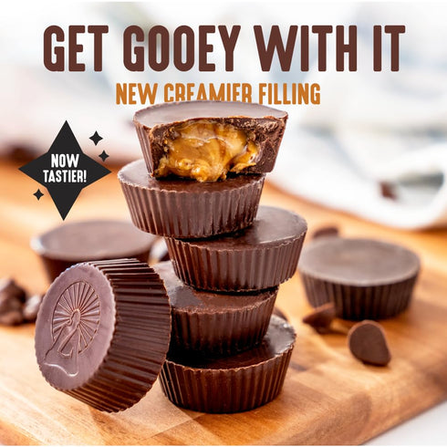 2g (24 Pack 1) Lakanto Sugar Free Chocolate Peanut Butter Cups - Sweetened with Monk Fruit, On the Go, Gluten Free