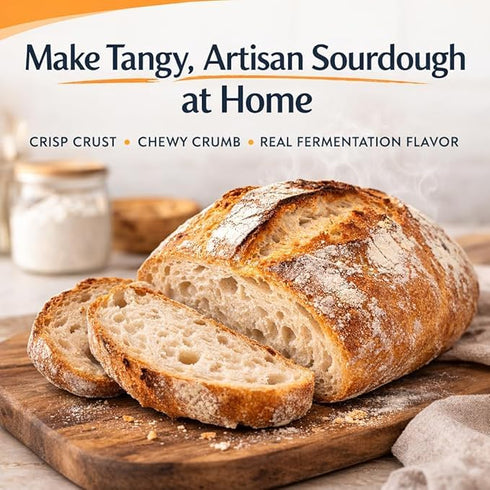 72 Cultures for Health Rapid Sourdough Starter - Bake Artisan Sourdough Bread in Hours - Dehydrated Live Culture
