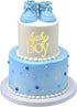 Wkeldr Gold Baby Boy Cake Topper, Baby Shower Party Decoration for Boy,Baby Shower Cake Sign,Pregnancy Reveal, Baby