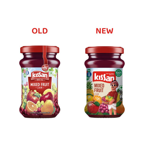 Kissan 200 Mixed Fruit Jam , With Real Fruit Ingredients, g