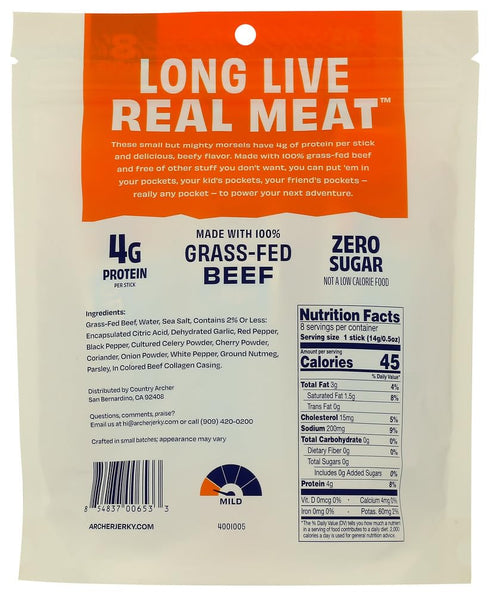 4 OZ ARCHER Original Mini Beef Sticks