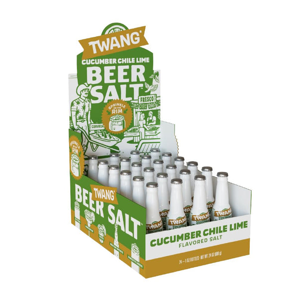 Twang Flavored Beer Salt Seasoning, Cucumber Chile Lime, Toppings for Beer, Hard
